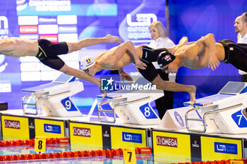 2023-12-05 - David Popvici of Romania during Men´s 4x50m Freestyle Final at the LEN Short Course European Championships 2023 on December 5, 2023 in Otopeni, Romania - SWIMMING - LEN SHORT COURSE EUROPEAN CHAMPIONSHIPS 2023 - SWIMMING - SWIMMING