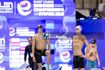 2023-12-05 - David Popvici of Romania during Men´s 4x50m Freestyle Final at the LEN Short Course European Championships 2023 on December 5, 2023 in Otopeni, Romania - SWIMMING - LEN SHORT COURSE EUROPEAN CHAMPIONSHIPS 2023 - SWIMMING - SWIMMING