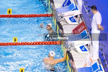 06/12/2023 - Ungur Andrei of Romania celebrating during Men´s 50m Freestyle Heats at the LEN Short Course European Championships 2023 on December 6, 2023 in Otopeni, Romania - SWIMMING - LEN SHORT COURSE EUROPEAN CHAMPIONSHIPS 2023 - DAY 2 - NUOTO - NUOTO