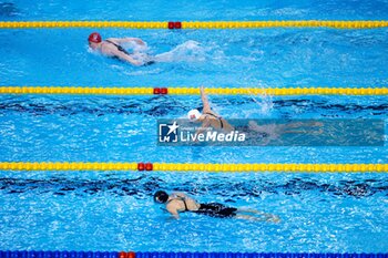 2023-12-06 - Polieri Alessia of Italy, Bach Helena Rosendahl of Denmark and Stephens Laura of Great Britain during Women´s 200m Butterfly Heats at the LEN Short Course European Championships 2023 on December 6, 2023 in Otopeni, Romania - SWIMMING - LEN SHORT COURSE EUROPEAN CHAMPIONSHIPS 2023 - DAY 2 - SWIMMING - SWIMMING