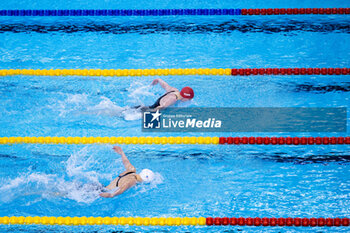 2023-12-06 - Bach Helena Rosendahl of Denmark and Stephens Laura of Great Britain during Women´s 200m Butterfly Heats at the LEN Short Course European Championships 2023 on December 6, 2023 in Otopeni, Romania - SWIMMING - LEN SHORT COURSE EUROPEAN CHAMPIONSHIPS 2023 - DAY 2 - SWIMMING - SWIMMING