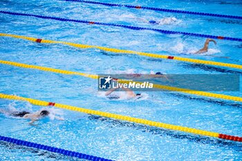 2023-12-06 - Swimmers compete during Men’s 1500m Freestyle Heats at the LEN Short Course European Championships 2023 on December 6, 2023 in Otopeni, Romania - SWIMMING - LEN SHORT COURSE EUROPEAN CHAMPIONSHIPS 2023 - DAY 2 - SWIMMING - SWIMMING