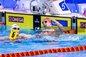 2023-12-06 - Ponti Noe of Suitzerland during Men´s 100m Butterfly Final at the LEN Short Course European Championships 2023 on December 6, 2023 in Otopeni, Romania - SWIMMING - LEN SHORT COURSE EUROPEAN CHAMPIONSHIPS 2023 - DAY 2 - SWIMMING - SWIMMING