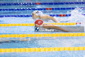 06/12/2023 - Large Emily of Great Britain fighting with Pudar Lana of Bosnia And Herzegovina during Women´s 200m Butterfly Semifinal 2 at the LEN Short Course European Championships 2023 on December 6, 2023 in Otopeni, Romania - SWIMMING - LEN SHORT COURSE EUROPEAN CHAMPIONSHIPS 2023 - DAY 2 - NUOTO - NUOTO