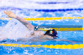2023-12-06 - Swimmer of Italy during Men’s 4X50m Medley Relay Final at the LEN Short Course European Championships 2023 on December 6, 2023 in Otopeni, Romania - SWIMMING - LEN SHORT COURSE EUROPEAN CHAMPIONSHIPS 2023 - DAY 2 - SWIMMING - SWIMMING