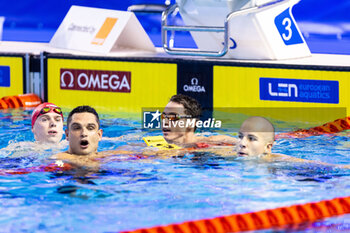 07/12/2023 - Benjamin Proud of Great Britain celebrating during Men’s 50m Freestyle Final at the LEN Short Course European Championships 2023 on December 7, 2023 in Otopeni, Romania - SWIMMING - LEN SHORT COURSE EUROPEAN CHAMPIONSHIPS 2023 - DAY 3 - NUOTO - NUOTO