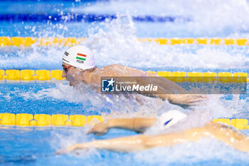 2023-12-07 - Marton Richard of Hungary during Men’s 200m Butterfly Semifinal 1 at the LEN Short Course European Championships 2023 on December 7, 2023 in Otopeni, Romania - SWIMMING - LEN SHORT COURSE EUROPEAN CHAMPIONSHIPS 2023 - DAY 3 - SWIMMING - SWIMMING