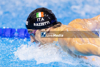 2023-12-07 - Alberto Razzetti of Italy during Men’s 200m Butterfly Semifinal 2 at the LEN Short Course European Championships 2023 on December 7, 2023 in Otopeni, Romania - SWIMMING - LEN SHORT COURSE EUROPEAN CHAMPIONSHIPS 2023 - DAY 3 - SWIMMING - SWIMMING