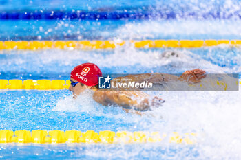 2023-12-08 - Ponti Noe of Switzerland during Men’s 200m Butterfly Final at the LEN Short Course European Championships 2023 on December 8, 2023 in Otopeni, Romania - SWIMMING - LEN SHORT COURSE EUROPEAN CHAMPIONSHIPS 2023 - DAY 4 - SWIMMING - SWIMMING
