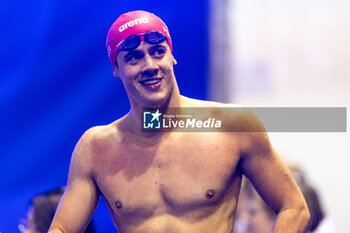 08/12/2023 - Ponti Noe of Switzerland after winning Men’s 200m Butterfly Final at the LEN Short Course European Championships 2023 on December 8, 2023 in Otopeni, Romania - SWIMMING - LEN SHORT COURSE EUROPEAN CHAMPIONSHIPS 2023 - DAY 4 - NUOTO - NUOTO