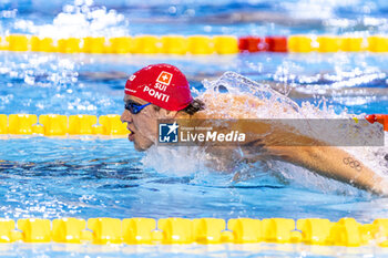 2023-12-08 - Ponti Noe of Switzerland during Men’s 200m Butterfly Final at the LEN Short Course European Championships 2023 on December 8, 2023 in Otopeni, Romania - SWIMMING - LEN SHORT COURSE EUROPEAN CHAMPIONSHIPS 2023 - DAY 4 - SWIMMING - SWIMMING