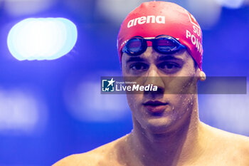 08/12/2023 - Ponti Noe of Switzerland after winning Men’s 200m Butterfly Final at the LEN Short Course European Championships 2023 on December 8, 2023 in Otopeni, Romania - SWIMMING - LEN SHORT COURSE EUROPEAN CHAMPIONSHIPS 2023 - DAY 4 - NUOTO - NUOTO