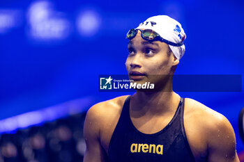 2023-12-08 - Pigree Analia of France after coming third in Women’s 50m Backstroke Final at the LEN Short Course European Championships 2023 on December 8, 2023 in Otopeni, Romania - SWIMMING - LEN SHORT COURSE EUROPEAN CHAMPIONSHIPS 2023 - DAY 4 - SWIMMING - SWIMMING
