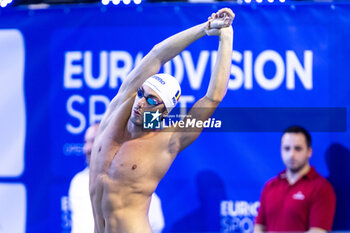 08/12/2023 - Ungur Andrei of Romania during Men’s 100m Backstroke Final at the LEN Short Course European Championships 2023 on December 8, 2023 in Otopeni, Romania - SWIMMING - LEN SHORT COURSE EUROPEAN CHAMPIONSHIPS 2023 - DAY 4 - NUOTO - NUOTO