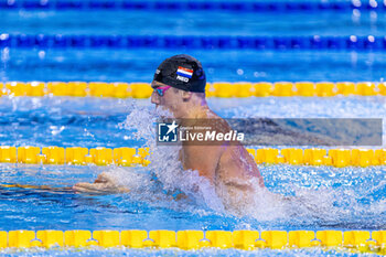 2023-12-09 - Corbeau Caspar of the Netherlands during Men’s 200m Breaststroke Final at the LEN Short Course European Championships 2023 on December 9, 2023 in Otopeni, Romania - SWIMMING - LEN SHORT COURSE EUROPEAN CHAMPIONSHIPS 2023 - DAY 5 - SWIMMING - SWIMMING