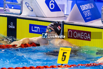 2023-12-10 - Gigler Heiko of Austria celebrating the win during Men’s 100m Individual Medley Final at the LEN Short Course European Championships 2023 on December 10, 2023 in Otopeni, Romania - SWIMMING - LEN SHORT COURSE EUROPEAN CHAMPIONSHIPS 2023 - DAY 6 - SWIMMING - SWIMMING