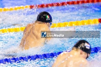 2023-12-10 - Cerasuolo Simone of Italy during Men’s 50m Breaststroke Final at the LEN Short Course European Championships 2023 on December 10, 2023 in Otopeni, Romania - SWIMMING - LEN SHORT COURSE EUROPEAN CHAMPIONSHIPS 2023 - DAY 6 - SWIMMING - SWIMMING