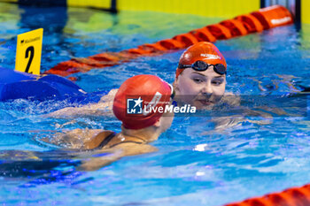 2023-12-10 - Anderson Freya of Great Britain and Colbert Freya of Great Britai during Women’s 200m Freestyle Final at the LEN Short Course European Championships 2023 on December 10, 2023 in Otopeni, Romania - SWIMMING - LEN SHORT COURSE EUROPEAN CHAMPIONSHIPS 2023 - DAY 6 - SWIMMING - SWIMMING