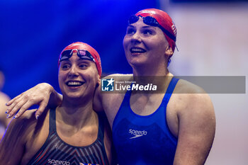 2023-12-10 - Anderson Freya of Great Britain and celebrating the win during Women’s 200m Freestyle Final at the LEN Short Course European Championships 2023 on December 10, 2023 in Otopeni, Romania - SWIMMING - LEN SHORT COURSE EUROPEAN CHAMPIONSHIPS 2023 - DAY 6 - SWIMMING - SWIMMING