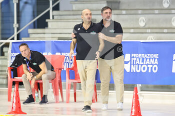 2023-01-18 - head coach Maurizio Mirarchi and manager of the Distretti Ecologici Nuoto Roma - DISTRETTI ECOLOGICI NUOTO ROMA VS TELIMAR - SERIE A1 - WATERPOLO