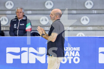 2023-01-18 - head coach Maurizio Mirarchi (Distretti Ecologici Nuoto Roma) - DISTRETTI ECOLOGICI NUOTO ROMA VS TELIMAR - SERIE A1 - WATERPOLO