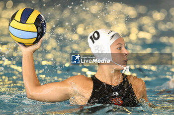 2023-09-24 - CENTANNI Sara of SIS Roma (ITA) during the preliminary round of the Waterpolo LEN Champions League Women, Group D between SIS Roma (ITA) vs Dunajuvaros (HUN), scheduled for 24 September 2023 at the Centro Federale Polo Natatorio in Ostia, Italy. - SIS ROMA VS DUNAUJVAROS VC - CHAMPIONS LEAGUE WOMEN - WATERPOLO