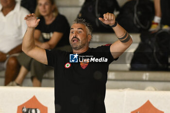 2023-09-24 - CAPANNA Marco of SIS Roma (ITA)during the preliminary round of the Waterpolo LEN Champions League Women, Group D between SIS Roma (ITA) vs Dunajuvaros (HUN), scheduled for 24 September 2023 at the Centro Federale Polo Natatorio in Ostia, Italy. - SIS ROMA VS DUNAUJVAROS VC - CHAMPIONS LEAGUE WOMEN - WATERPOLO