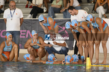 2023-09-24 - VAD Lasos during the preliminary round of the Waterpolo LEN Champions League Women, Group D between SIS Roma (ITA) vs Dunajuvaros (HUN), scheduled for 24 September 2023 at the Centro Federale Polo Natatorio in Ostia, Italy. - SIS ROMA VS DUNAUJVAROS VC - CHAMPIONS LEAGUE WOMEN - WATERPOLO