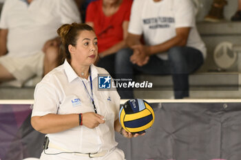 2023-09-24 - Referee during the preliminary round of the Waterpolo LEN Champions League Women, Group D between SIS Roma (ITA) vs Dunajuvaros (HUN), scheduled for 24 September 2023 at the Centro Federale Polo Natatorio in Ostia, Italy. - SIS ROMA VS DUNAUJVAROS VC - CHAMPIONS LEAGUE WOMEN - WATERPOLO