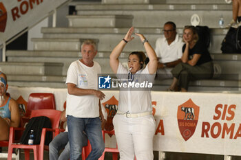 2023-09-24 - VAD Lasos during the preliminary round of the Waterpolo LEN Champions League Women, Group D between SIS Roma (ITA) vs Dunajuvaros (HUN), scheduled for 24 September 2023 at the Centro Federale Polo Natatorio in Ostia, Italy. - SIS ROMA VS DUNAUJVAROS VC - CHAMPIONS LEAGUE WOMEN - WATERPOLO