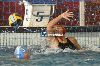 2023-09-24 - SESENA Olimpia of SIS Roma (ITA) during the preliminary round of the Waterpolo LEN Champions League Women, Group D between SIS Roma (ITA) vs Dunajuvaros (HUN), scheduled for 24 September 2023 at the Centro Federale Polo Natatorio in Ostia, Italy. - SIS ROMA VS DUNAUJVAROS VC - CHAMPIONS LEAGUE WOMEN - WATERPOLO