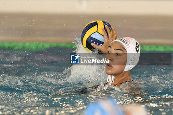 2023-09-24 - DI CLAUDIO Luna of SIS Roma (ITA) during the preliminary round of the Waterpolo LEN Champions League Women, Group D between SIS Roma (ITA) vs Dunajuvaros (HUN), scheduled for 24 September 2023 at the Centro Federale Polo Natatorio in Ostia, Italy. - SIS ROMA VS DUNAUJVAROS VC - CHAMPIONS LEAGUE WOMEN - WATERPOLO