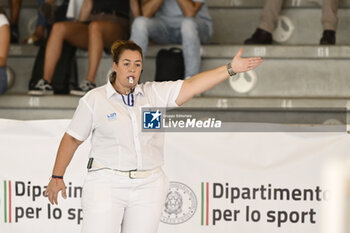 2023-09-24 - Referee during the preliminary round of the Waterpolo LEN Champions League Women, Group D between SIS Roma (ITA) vs Dunajuvaros (HUN), scheduled for 24 September 2023 at the Centro Federale Polo Natatorio in Ostia, Italy. - SIS ROMA VS DUNAUJVAROS VC - CHAMPIONS LEAGUE WOMEN - WATERPOLO