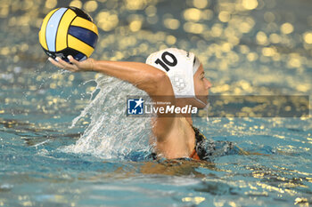 2023-09-24 - CENTANNI Sara of SIS Roma (ITA) during the preliminary round of the Waterpolo LEN Champions League Women, Group D between SIS Roma (ITA) vs Dunajuvaros (HUN), scheduled for 24 September 2023 at the Centro Federale Polo Natatorio in Ostia, Italy. - SIS ROMA VS DUNAUJVAROS VC - CHAMPIONS LEAGUE WOMEN - WATERPOLO