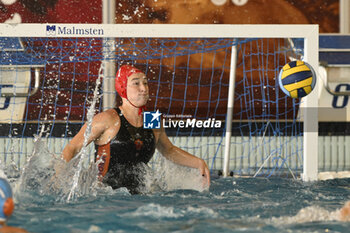 2023-09-24 - BANCHELLI Caterina of SIS Roma (ITA) during the preliminary round of the Waterpolo LEN Champions League Women, Group D between SIS Roma (ITA) vs Dunajuvaros (HUN), scheduled for 24 September 2023 at the Centro Federale Polo Natatorio in Ostia, Italy. - SIS ROMA VS DUNAUJVAROS VC - CHAMPIONS LEAGUE WOMEN - WATERPOLO