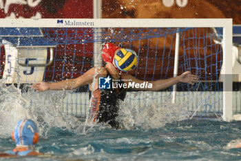 2023-09-24 - BANCHELLI Caterina of SIS Roma (ITA) during the preliminary round of the Waterpolo LEN Champions League Women, Group D between SIS Roma (ITA) vs Dunajuvaros (HUN), scheduled for 24 September 2023 at the Centro Federale Polo Natatorio in Ostia, Italy. - SIS ROMA VS DUNAUJVAROS VC - CHAMPIONS LEAGUE WOMEN - WATERPOLO