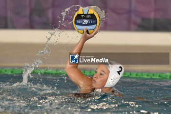 2023-09-24 - MISITI Marta of SIS Roma (ITA) during the preliminary round of the Waterpolo LEN Champions League Women, Group D between SIS Roma (ITA) vs Dunajuvaros (HUN), scheduled for 24 September 2023 at the Centro Federale Polo Natatorio in Ostia, Italy. - SIS ROMA VS DUNAUJVAROS VC - CHAMPIONS LEAGUE WOMEN - WATERPOLO