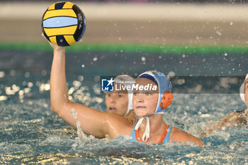 2023-09-24 - SZABO Nikolett of Dunaujvaros VC (HUN) during the preliminary round of the Waterpolo LEN Champions League Women, Group D between SIS Roma (ITA) vs Dunajuvaros (HUN), scheduled for 24 September 2023 at the Centro Federale Polo Natatorio in Ostia, Italy. - SIS ROMA VS DUNAUJVAROS VC - CHAMPIONS LEAGUE WOMEN - WATERPOLO