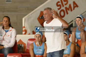 2023-09-24 - VAD Lasos of Dunaujvaros VC (HUN) during the preliminary round of the Waterpolo LEN Champions League Women, Group D between SIS Roma (ITA) vs Dunajuvaros (HUN), scheduled for 24 September 2023 at the Centro Federale Polo Natatorio in Ostia, Italy. - SIS ROMA VS DUNAUJVAROS VC - CHAMPIONS LEAGUE WOMEN - WATERPOLO