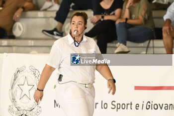 2023-09-24 - Referee during the preliminary round of the Waterpolo LEN Champions League Women, Group D between SIS Roma (ITA) vs Dunajuvaros (HUN), scheduled for 24 September 2023 at the Centro Federale Polo Natatorio in Ostia, Italy. - SIS ROMA VS DUNAUJVAROS VC - CHAMPIONS LEAGUE WOMEN - WATERPOLO