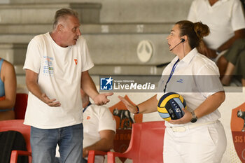 2023-09-24 - VAD Lasos of Dunaujvaros VC (HUN) during the preliminary round of the Waterpolo LEN Champions League Women, Group D between SIS Roma (ITA) vs Dunajuvaros (HUN), scheduled for 24 September 2023 at the Centro Federale Polo Natatorio in Ostia, Italy. - SIS ROMA VS DUNAUJVAROS VC - CHAMPIONS LEAGUE WOMEN - WATERPOLO