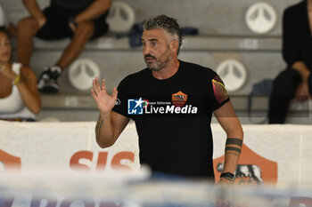 2023-09-24 - CAPANNA Marco of SIS Roma (ITA)during the preliminary round of the Waterpolo LEN Champions League Women, Group D between SIS Roma (ITA) vs Dunajuvaros (HUN), scheduled for 24 September 2023 at the Centro Federale Polo Natatorio in Ostia, Italy. - SIS ROMA VS DUNAUJVAROS VC - CHAMPIONS LEAGUE WOMEN - WATERPOLO