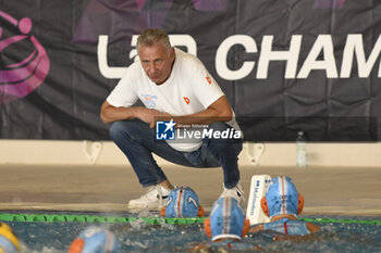 2023-09-24 - VAD Lasos of Dunaujvaros VC (HUN) during the preliminary round of the Waterpolo LEN Champions League Women, Group D between SIS Roma (ITA) vs Dunajuvaros (HUN), scheduled for 24 September 2023 at the Centro Federale Polo Natatorio in Ostia, Italy. - SIS ROMA VS DUNAUJVAROS VC - CHAMPIONS LEAGUE WOMEN - WATERPOLO