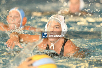 2023-09-24 - RANALLI Chiara of SIS Roma (ITA) during the preliminary round of the Waterpolo LEN Champions League Women, Group D between SIS Roma (ITA) vs Dunajuvaros (HUN), scheduled for 24 September 2023 at the Centro Federale Polo Natatorio in Ostia, Italy. - SIS ROMA VS DUNAUJVAROS VC - CHAMPIONS LEAGUE WOMEN - WATERPOLO