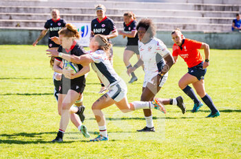 2023-04-01 - Paige Farries (Canada) in action during the women’s rugby match between Canada and USA valid for the World Rugby Pacific Four Series 2023 played at Estadio Nacional Universidad Complutense,
Madrid, Spain on Saturday 01 April 2023 - WORLD RUGBY PACIFIC FOUR SERIES - WOMEN - CANADA VS USA - OTHER - RUGBY