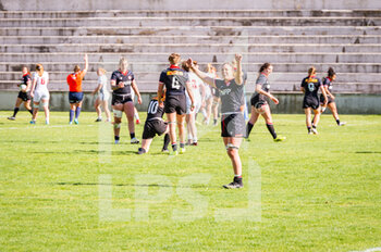 2023-04-01 - Sara Svoboda (Canada) celebrate the victory during the women’s rugby match between Canada and USA valid for the World Rugby Pacific Four Series 2023 played at Estadio Nacional Universidad Complutense,
Madrid, Spain on Saturday 01 April 2023 - WORLD RUGBY PACIFIC FOUR SERIES - WOMEN - CANADA VS USA - OTHER - RUGBY