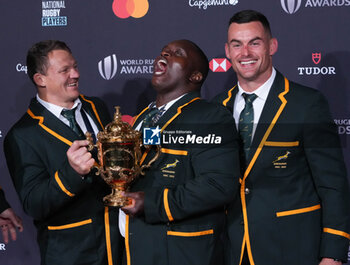 2023-10-29 - Deon Fourie, Trevor Nyakane, Jesse Kriel of South Africa during the World Rugby Awards 2023 on October 29, 2023 at opéra Garnier in Paris, France - RUGBY - WORLD RUGBY AWARDS 2023 - OTHER - RUGBY