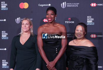 2023-10-29 - Rachael Burford, Araba Chintoh and Ada Milby during the World Rugby Awards 2023 on October 29, 2023 at opéra Garnier in Paris, France - RUGBY - WORLD RUGBY AWARDS 2023 - OTHER - RUGBY