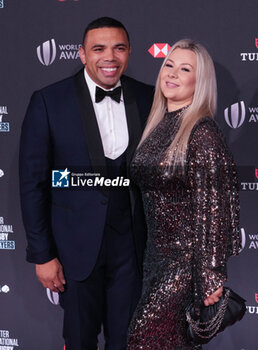 2023-10-29 - Bryan Habana with his wife Janine Viljoen during the World Rugby Awards 2023 on October 29, 2023 at opéra Garnier in Paris, France - RUGBY - WORLD RUGBY AWARDS 2023 - OTHER - RUGBY