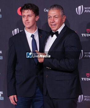 2023-10-29 - Abdelatif Benazzi with son during the World Rugby Awards 2023 on October 29, 2023 at opéra Garnier in Paris, France - RUGBY - WORLD RUGBY AWARDS 2023 - OTHER - RUGBY